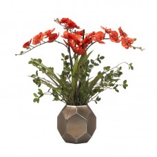 Brayden Studio Phal Orchids Centerpiece in Glass Vase CBDY1016